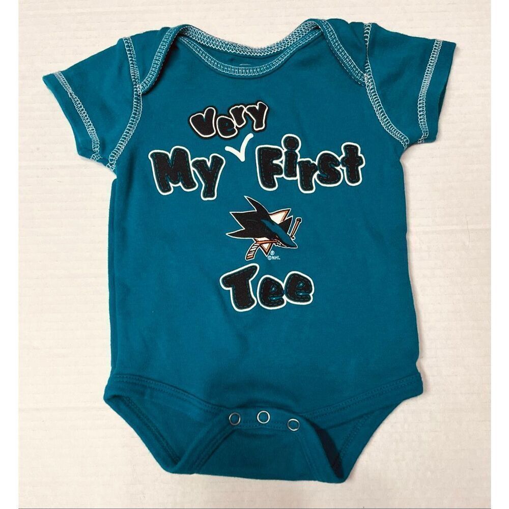 NHL San Jose Sharks Bodysuit   Boys Size 0/3 Months
